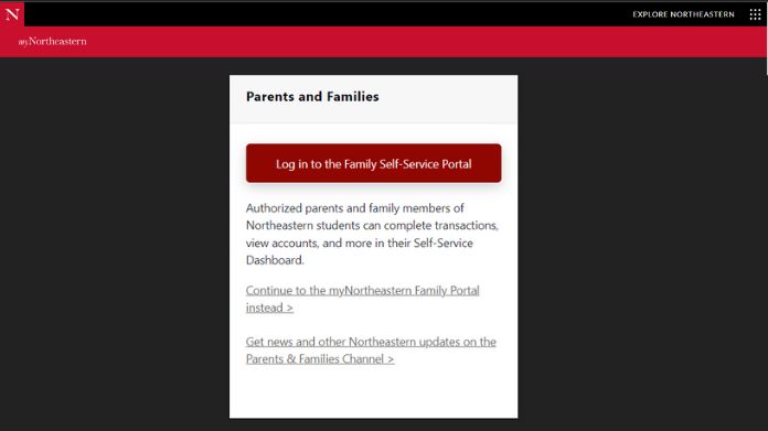 northeastern parent portal